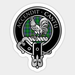 Clan Cockburn Crest & Tartan Sticker